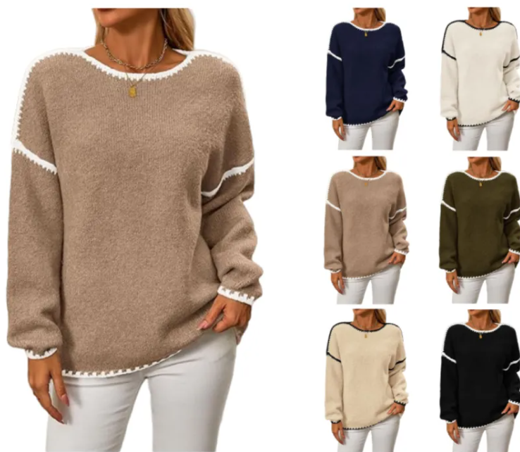 Women's Cozy Knit Pullover Sweater