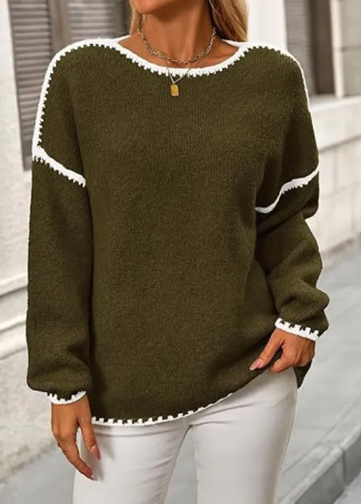 Women's Cozy Knit Pullover Sweater