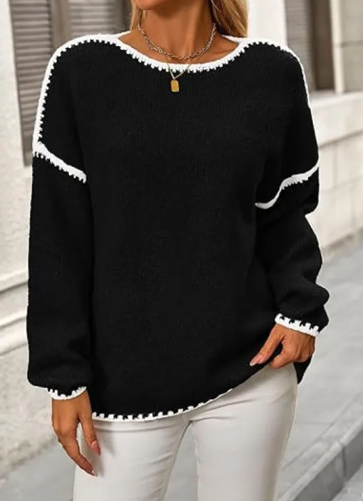 Women's Cozy Knit Pullover Sweater