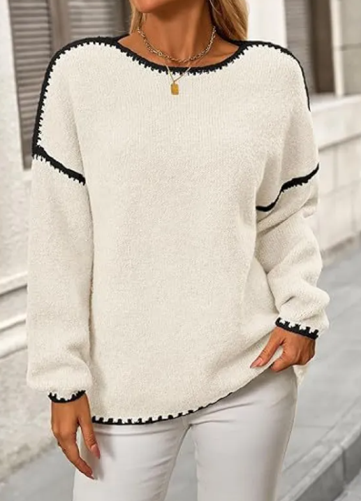 Women's Cozy Knit Pullover Sweater