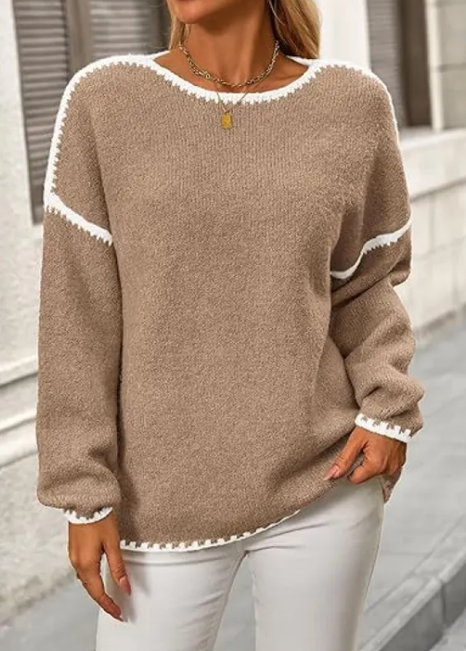 Women's Cozy Knit Pullover Sweater