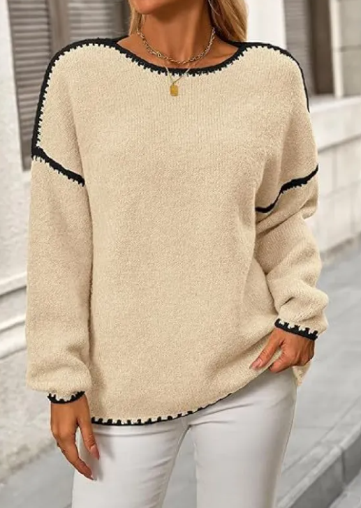 Women's Cozy Knit Pullover Sweater